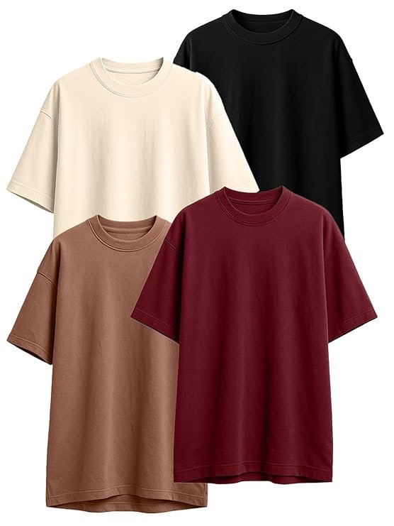 Solid Black & White Tees Combo